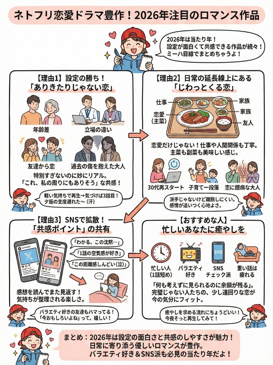 ネトフリ恋愛ドラマ豊作!2026年注目のロマンス作品