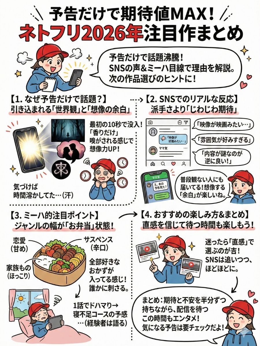 予告だけで期待値MAX！ネトフリ2026年注目作まとめ