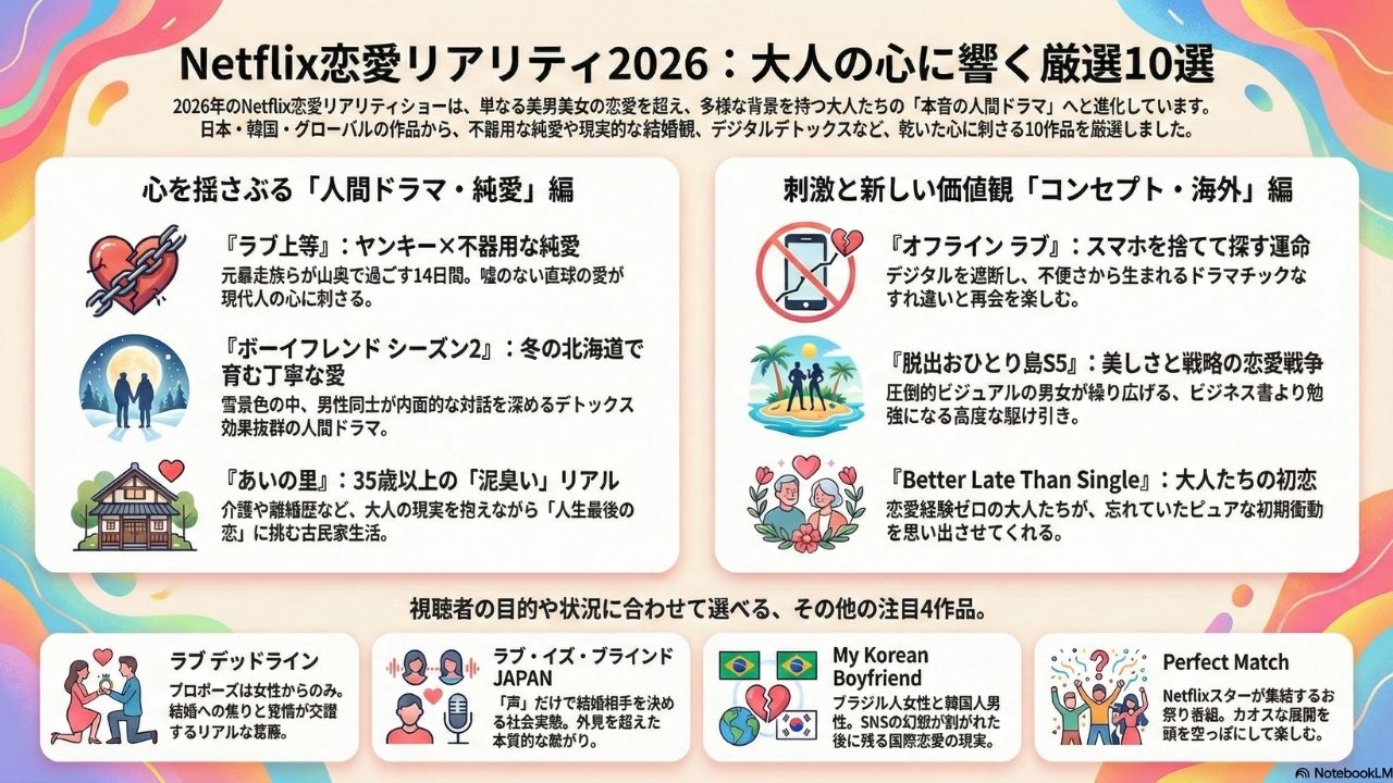 Netflix恋愛リアリティ2026決定版