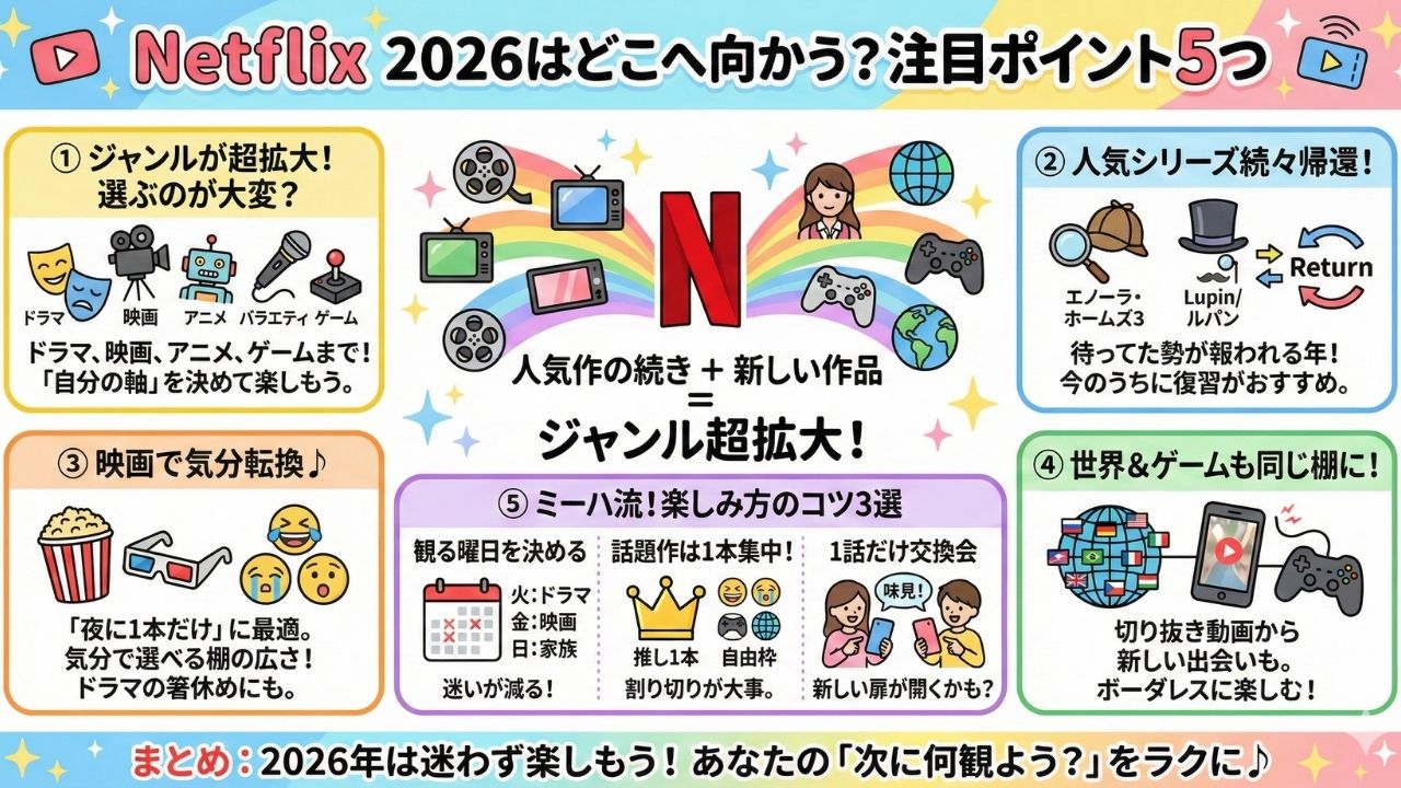 Netflix 2026はどこへ向かう？注目ポイント5つ