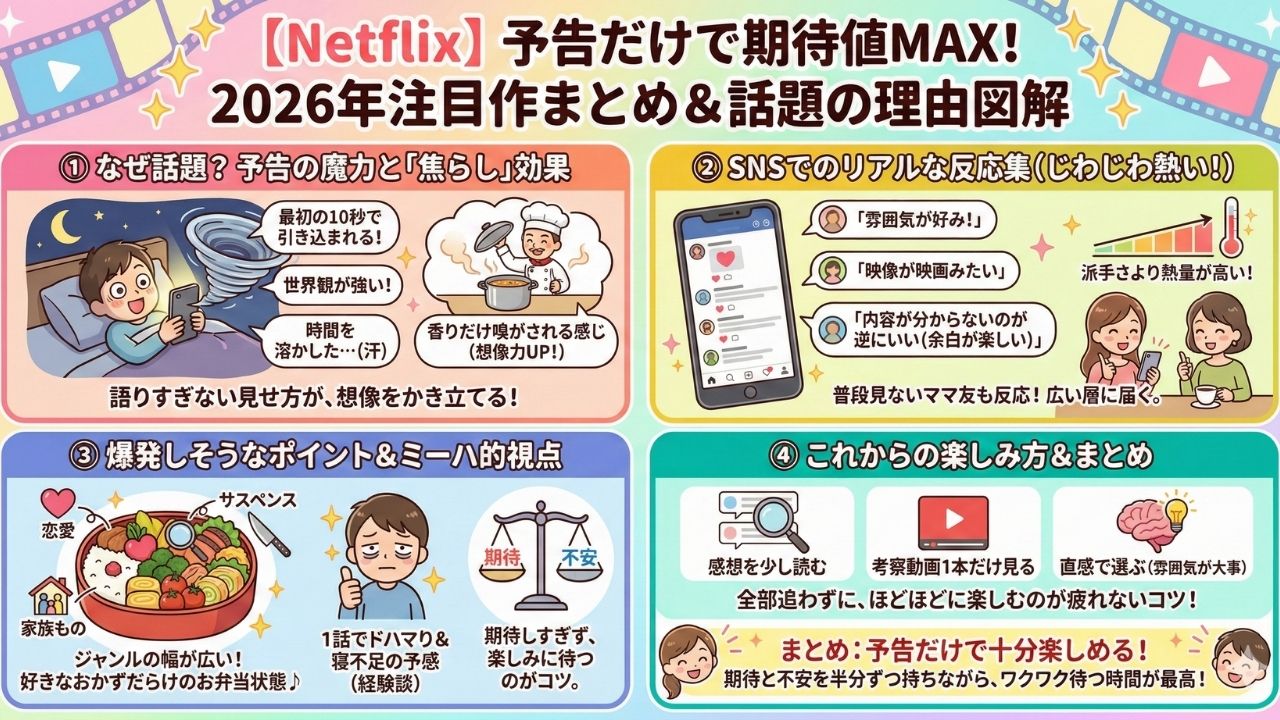 予告だけで期待値MAX！ネトフリ2026年注目作まとめ