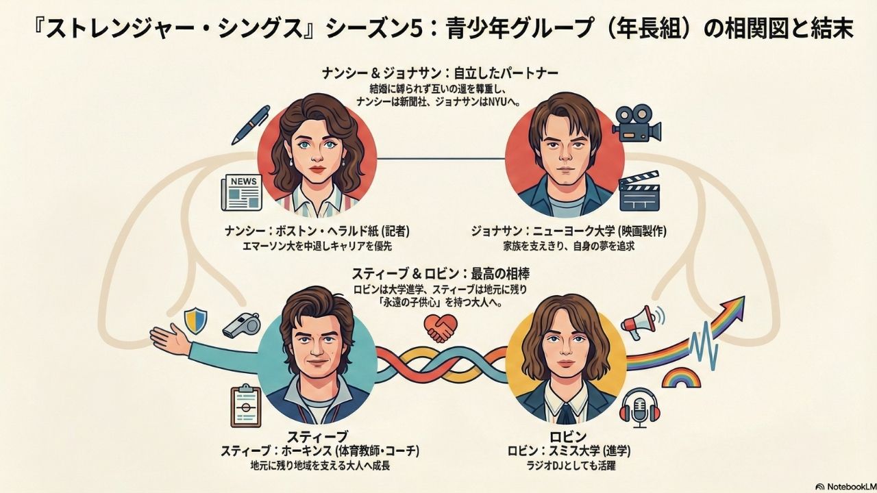 青少年グループ（年長組）相関図