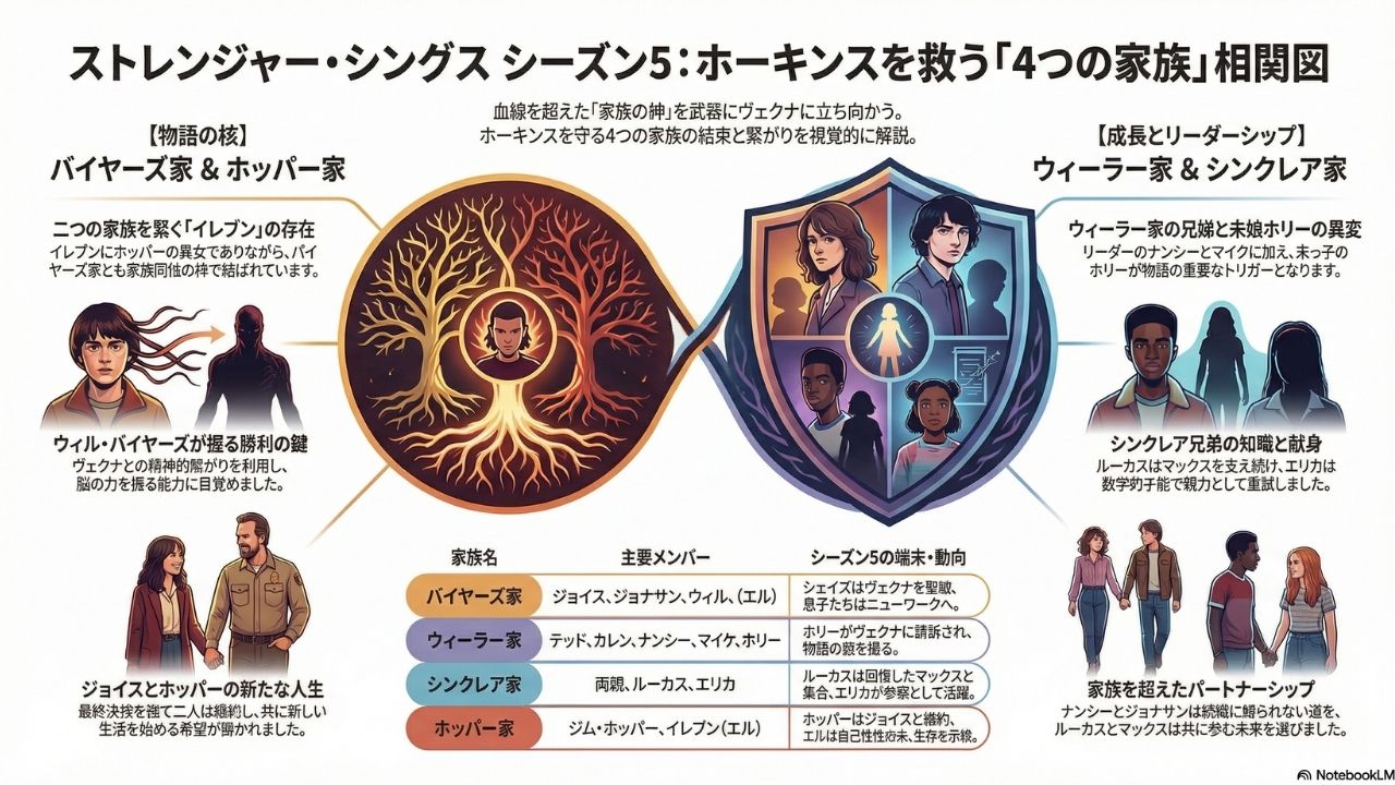 ホーキンスの運命を背負った4つの家族