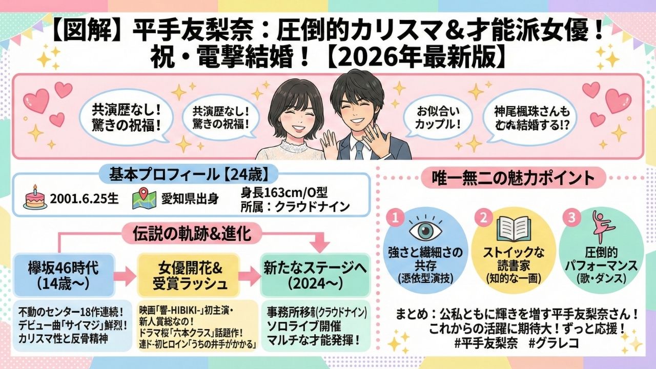 平手友梨奈が神尾楓珠と電撃結婚
