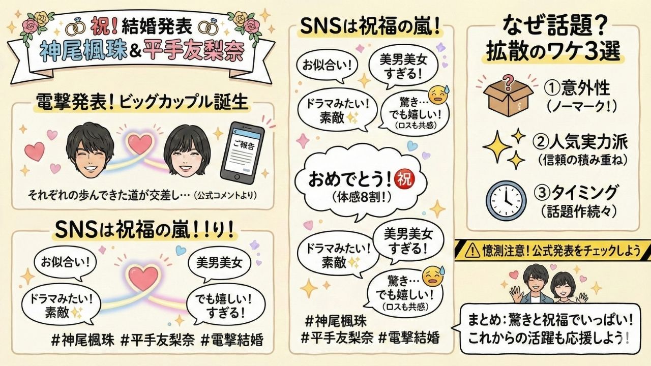 神尾楓珠と平手友梨奈が結婚発表！