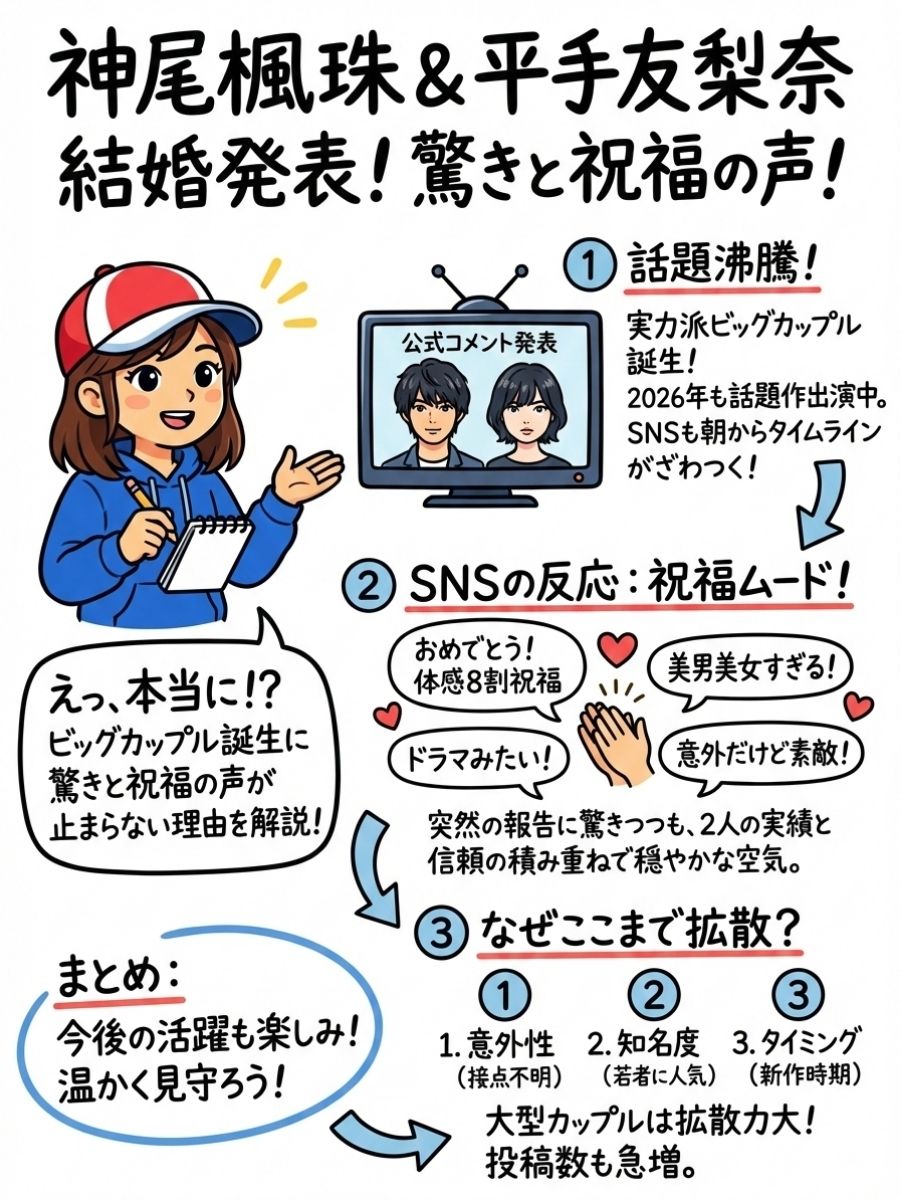 神尾楓珠と平手友梨奈が結婚発表！