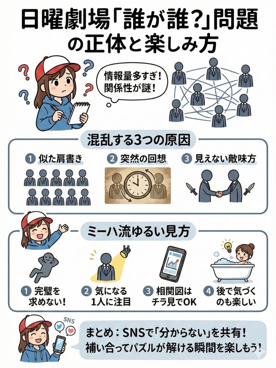 TBS日曜劇場「リブート」が難しい？「誰が誰？」と話題に
